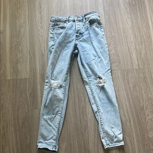 Old Navy Light Wash Distressed Skinny Jeans for Women